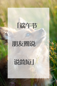 端午节朋友圈说说简短