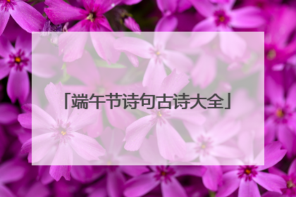 端午节诗句古诗大全