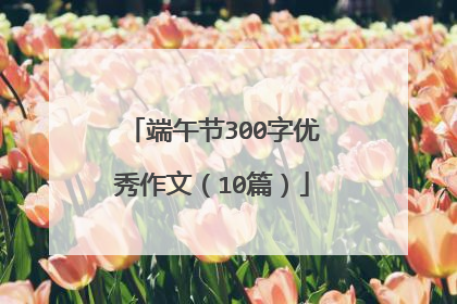端午节300字优秀作文(10篇)