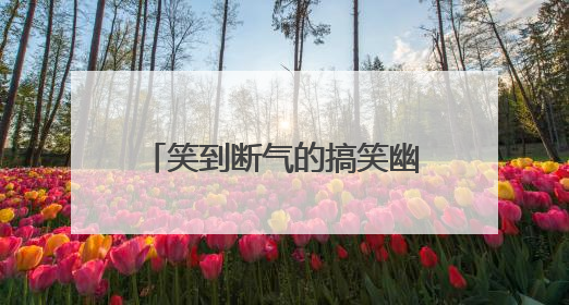 笑到断气的搞笑幽默段子 【精】