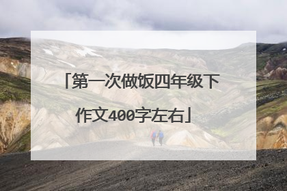 第一次做饭四年级下作文400字左右
