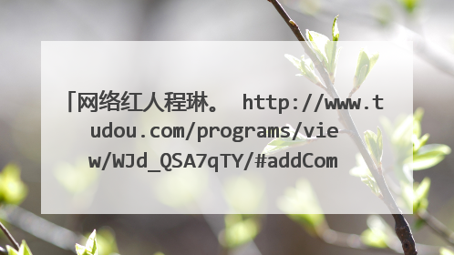 网络红人程琳。 http://www.tudou.com/programs/view/WJd_QSA7qTY/#addComment 这视频里的背景音乐叫什么