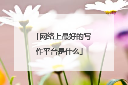 网络上最好的写作平台是什么