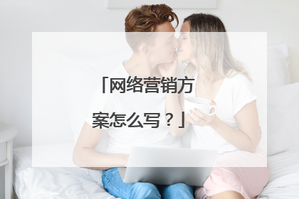网络营销方案怎么写?