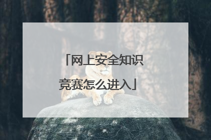 网上安全知识竞赛怎么进入