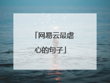 网易云最虐心的句子