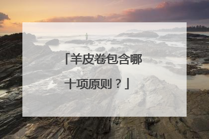 羊皮卷包含哪十项原则?