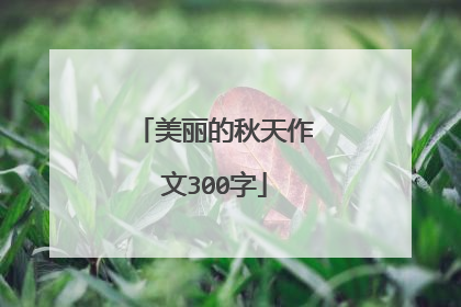 美丽的秋天作文300字