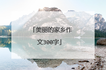 美丽的家乡作文300字