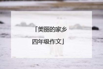 美丽的家乡四年级作文