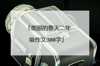 美丽的春天二年级作文300字