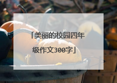 美丽的校园四年级作文300字