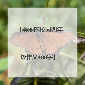 美丽的校园四年级作文400字
