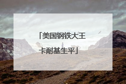 美国钢铁大王卡耐基生平