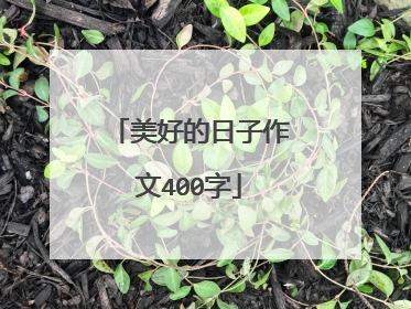 美好的日子作文400字