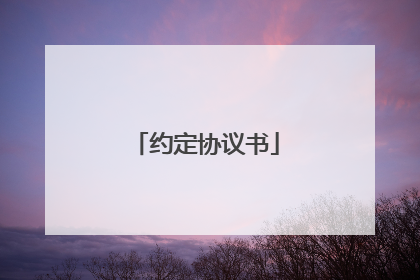 约定协议书
