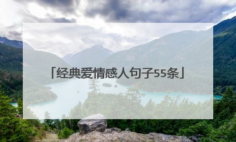 经典爱情感人句子55条