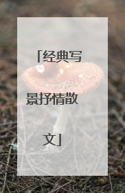 经典写景抒情散文