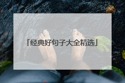 经典好句子大全精选