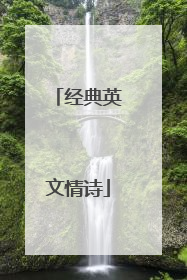 经典英文情诗
