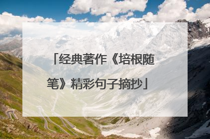 经典著作《培根随笔》精彩句子摘抄