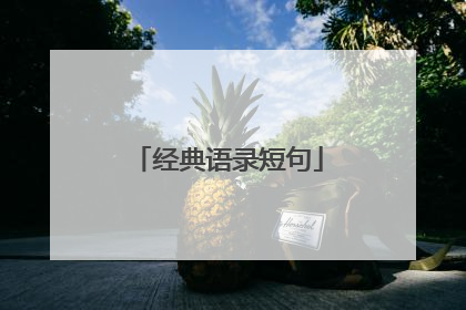 经典语录短句