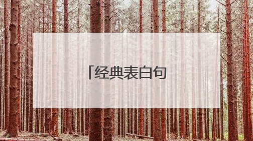 经典表白句子95条