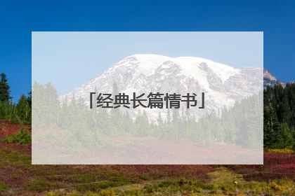 经典长篇情书