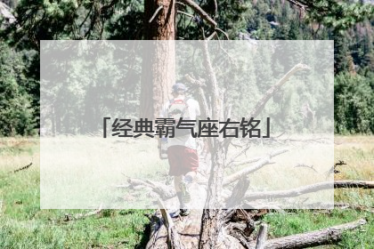 经典霸气座右铭