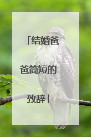 结婚爸爸简短的致辞