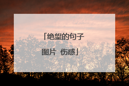 绝望的句子图片 伤感