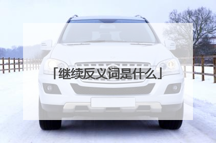 继续反义词是什么