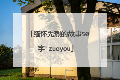 缅怀先烈的故事50字 zuoyou