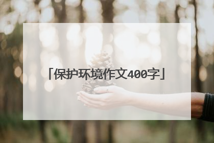 保护环境作文400字
