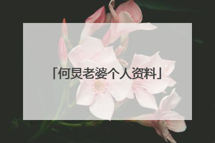 何炅老婆个人资料