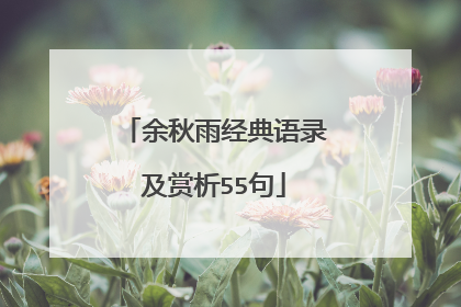 余秋雨经典语录及赏析55句