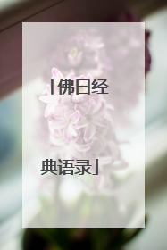 佛曰经典语录