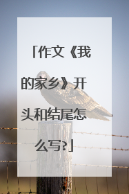 作文《我的家乡》开头和结尾怎么写?