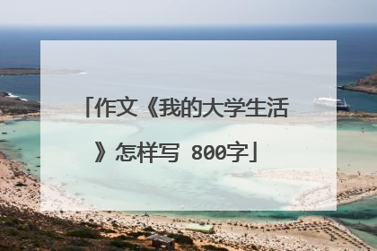 作文《我的大学生活》怎样写 800字
