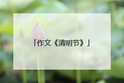 作文《清明节》