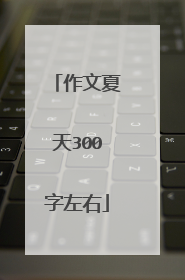 作文夏天300字左右
