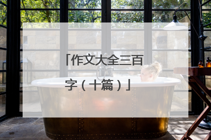 作文大全三百字(十篇)