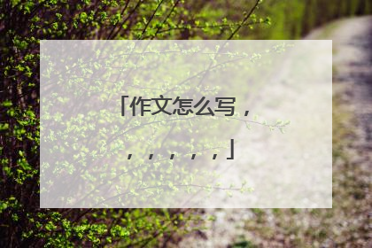 作文怎么写，，，，，，