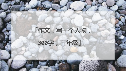 作文,写一个人物,300字,三年级