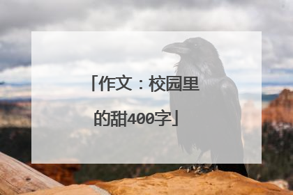 作文:校园里的甜400字