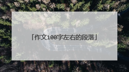 作文100字左右的段落