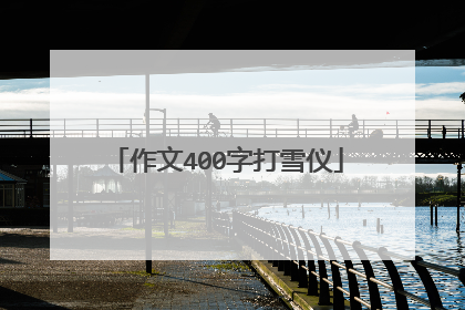 作文400字打雪仪