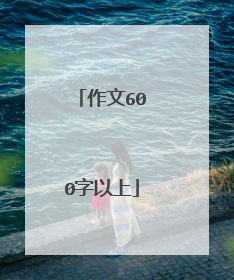 作文600字以上