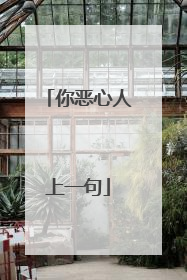 你恶心人上一句