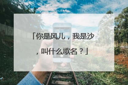 你是风儿，我是沙，叫什么歌名？